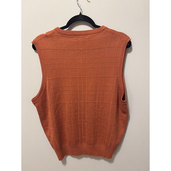 Alan Flusser Men's Medium Pullover‎ Knit 100% Silk Vest - Picture 3 of 3